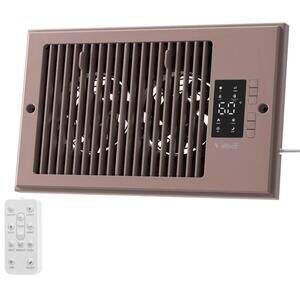 Register Booster Fan 6” x 10” – Quiet Vent Fan with Remote & Ionizer